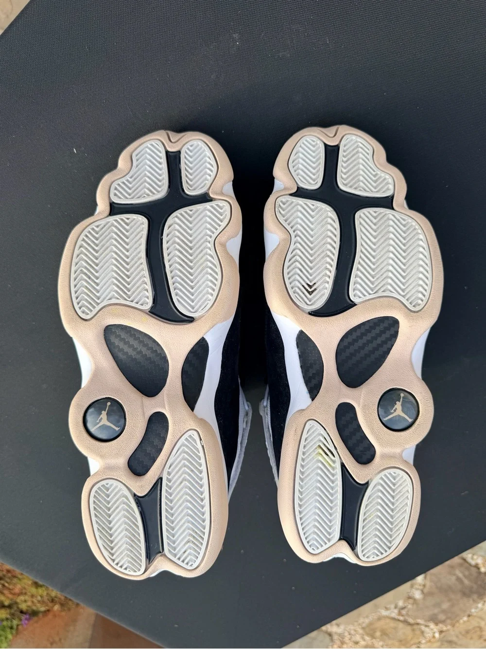 Jordan Air Jordan 6 Rings 322992-112 White/Fossil Stone/Black Men's Mid Top